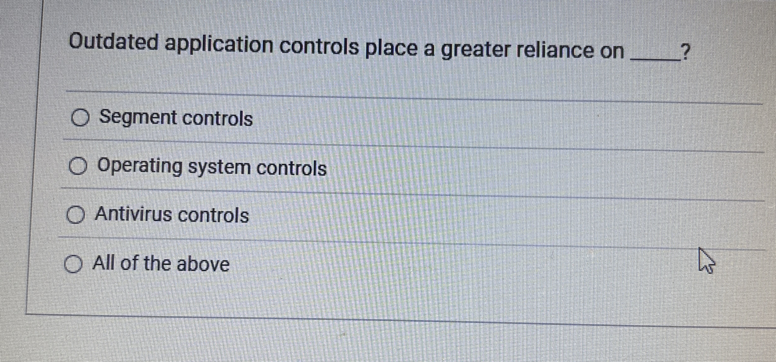 Outdated application controls place a greater