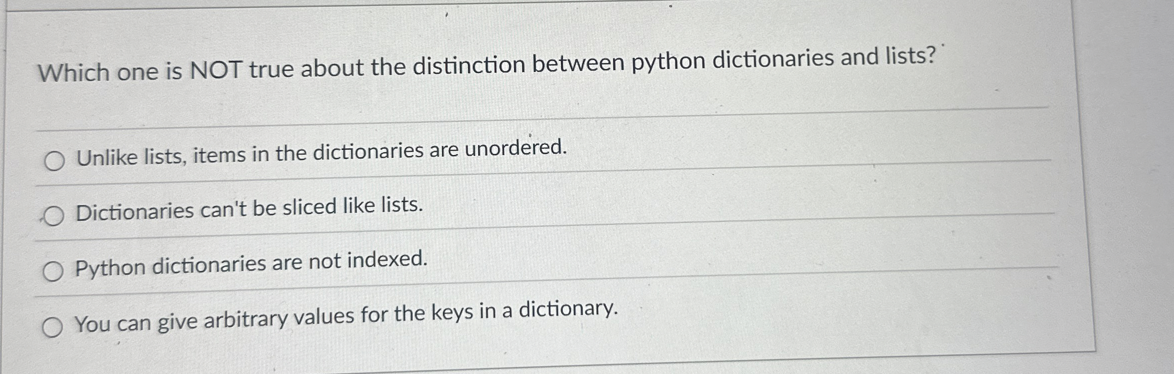 Which one is NOT true about the distinction