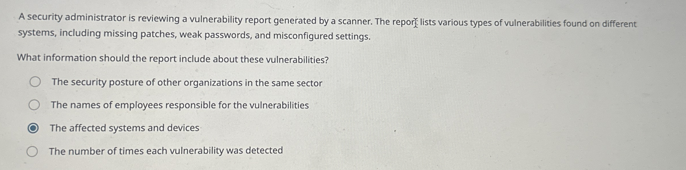 A security administrator is reviewing a