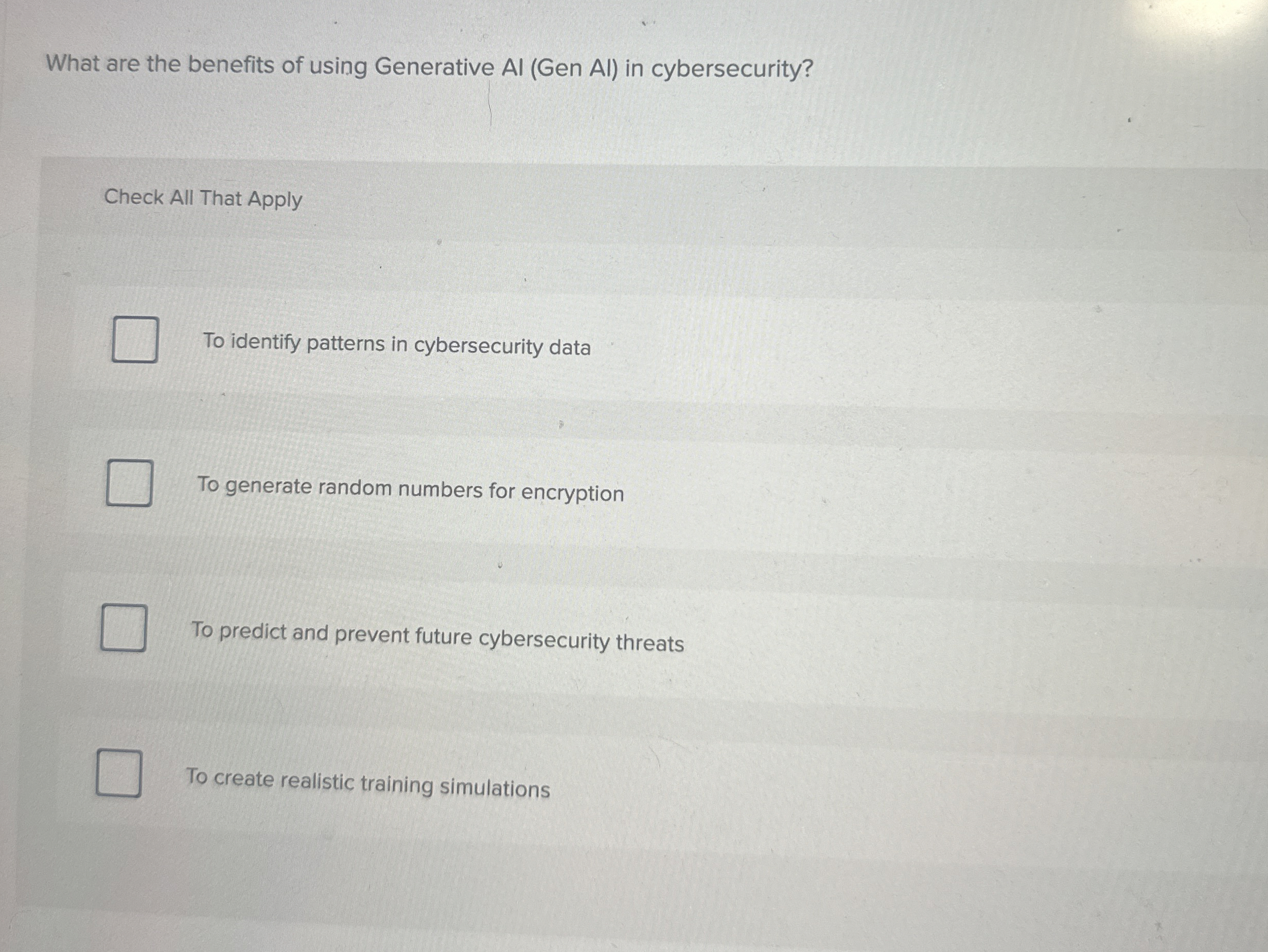 What are the benefits of using Generative Al (