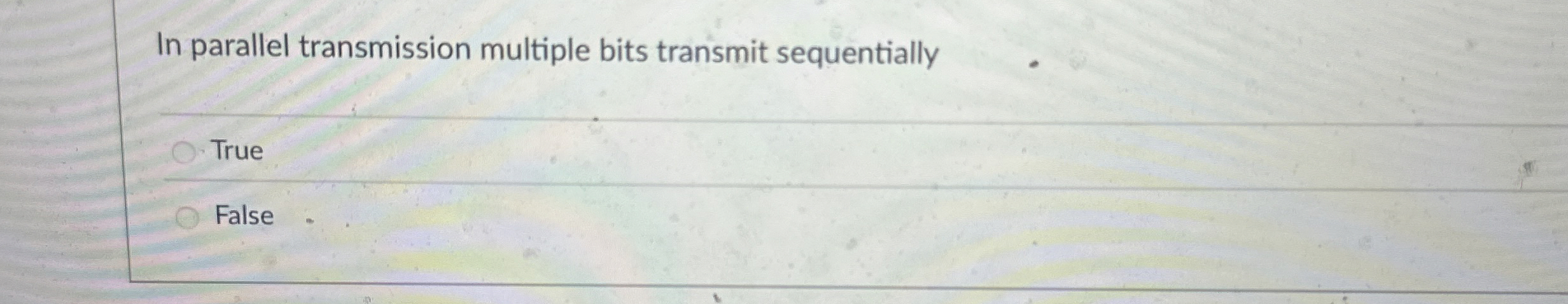 In parallel transmission multiple bits transmit
