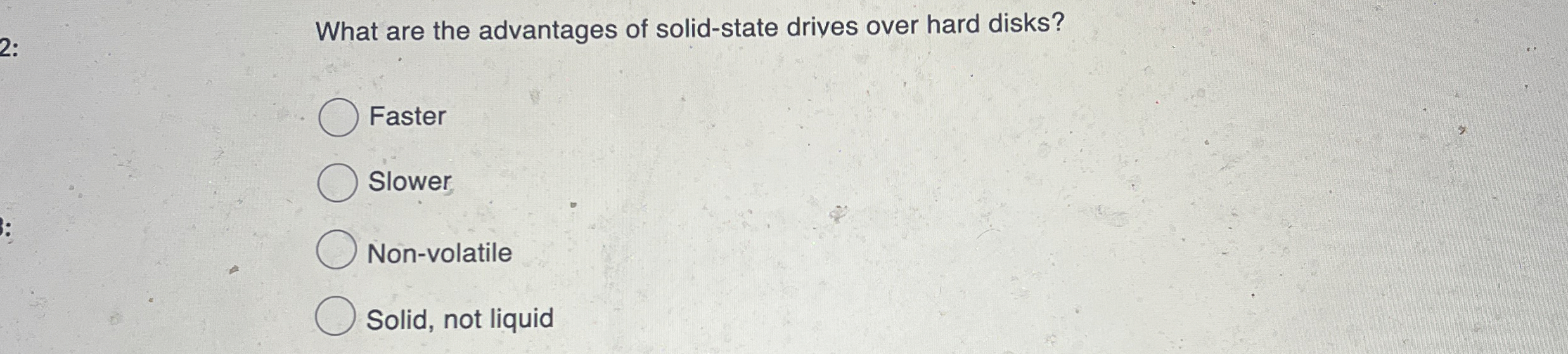 What are the advantages of solid - state drives