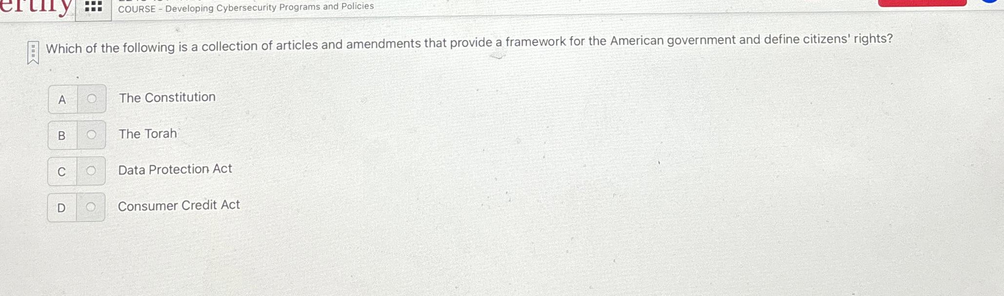 Which of the following is a collection of