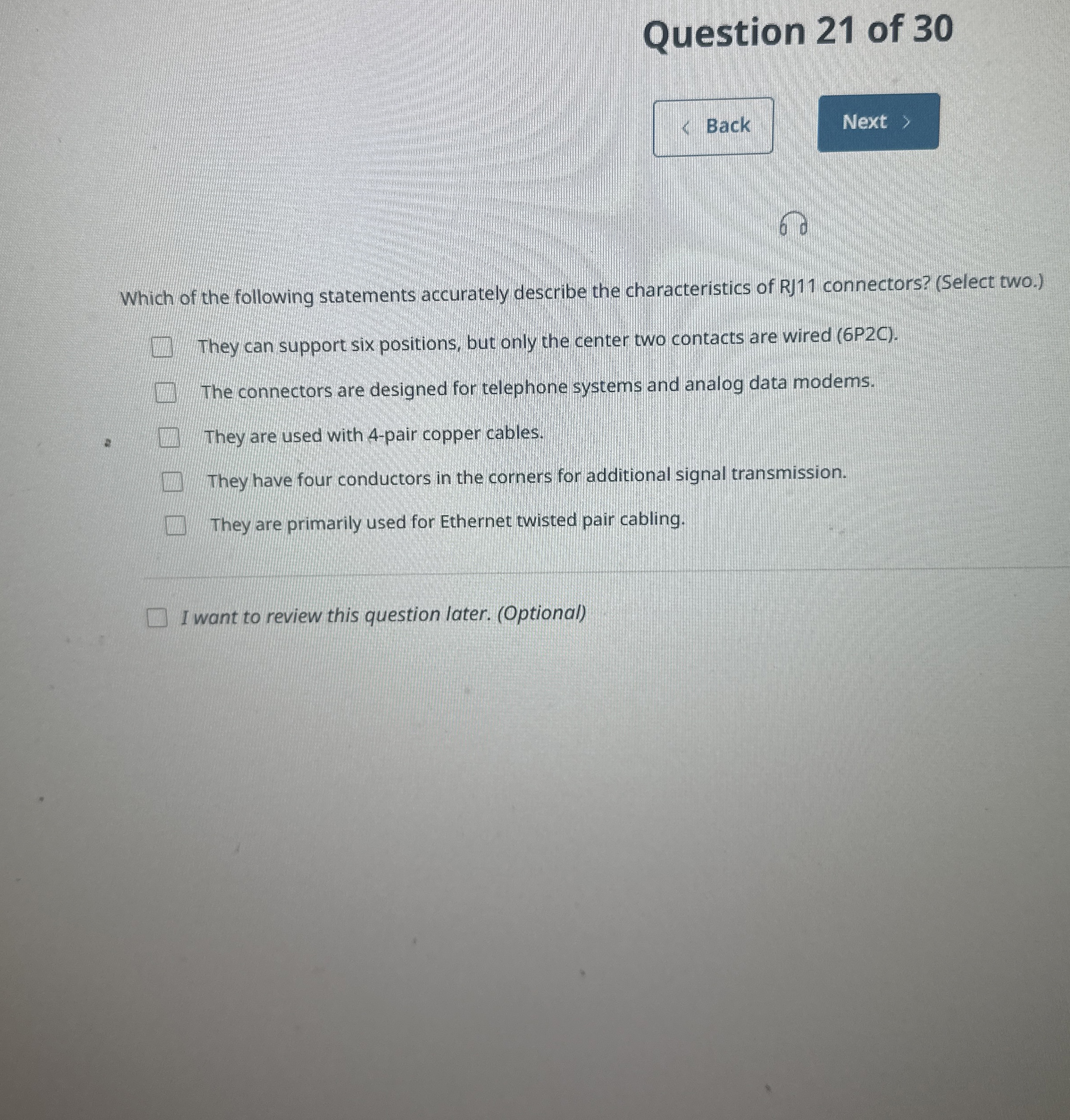 Question 2 1 of 3 0 Back 6 0 Which of the