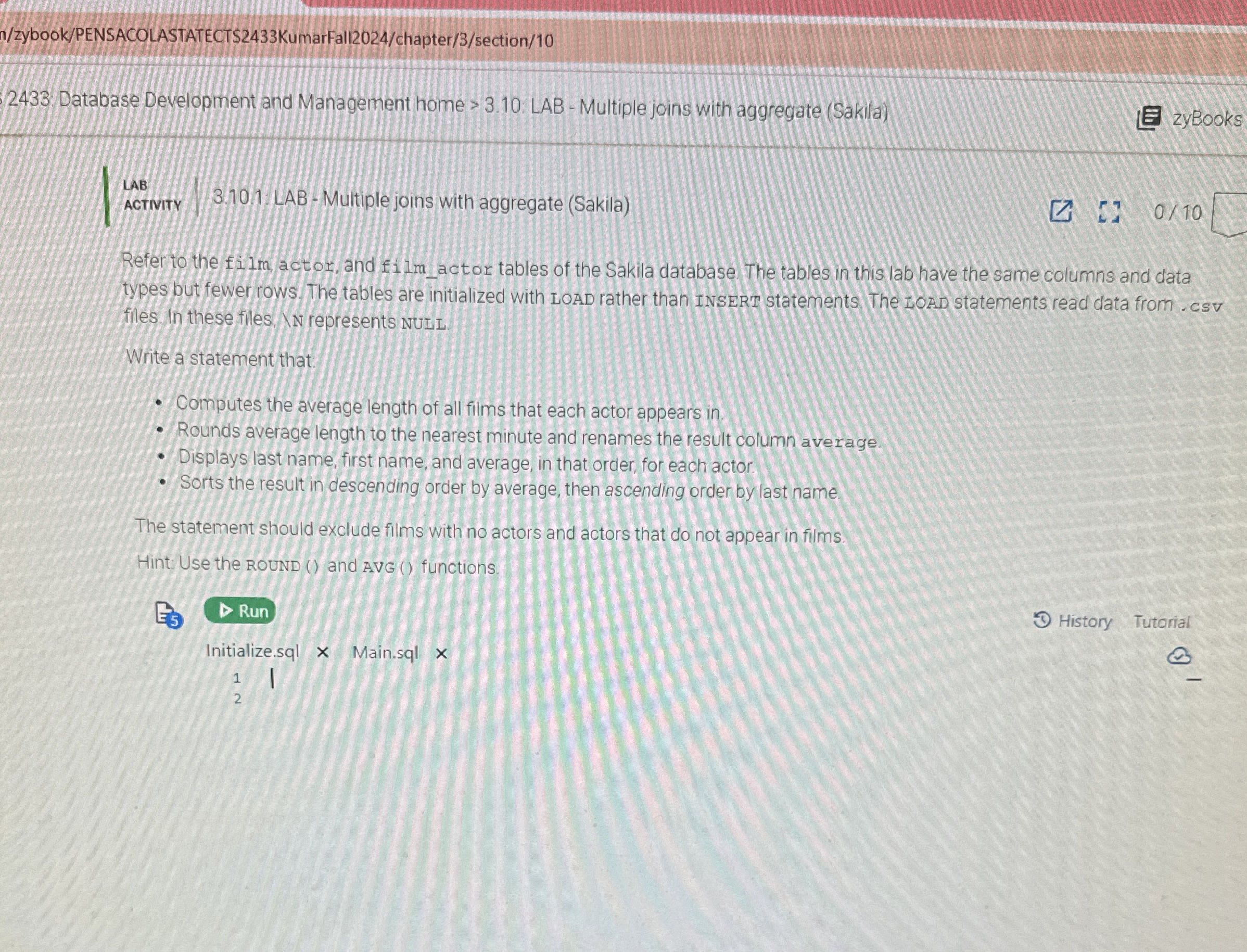 3 . 1 0 lab multiple joins with aggregate (
