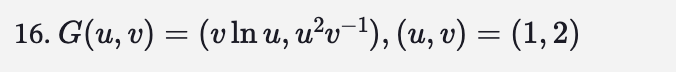 code class = "asciimath" > G ( u , v ) = ( vlnu ,