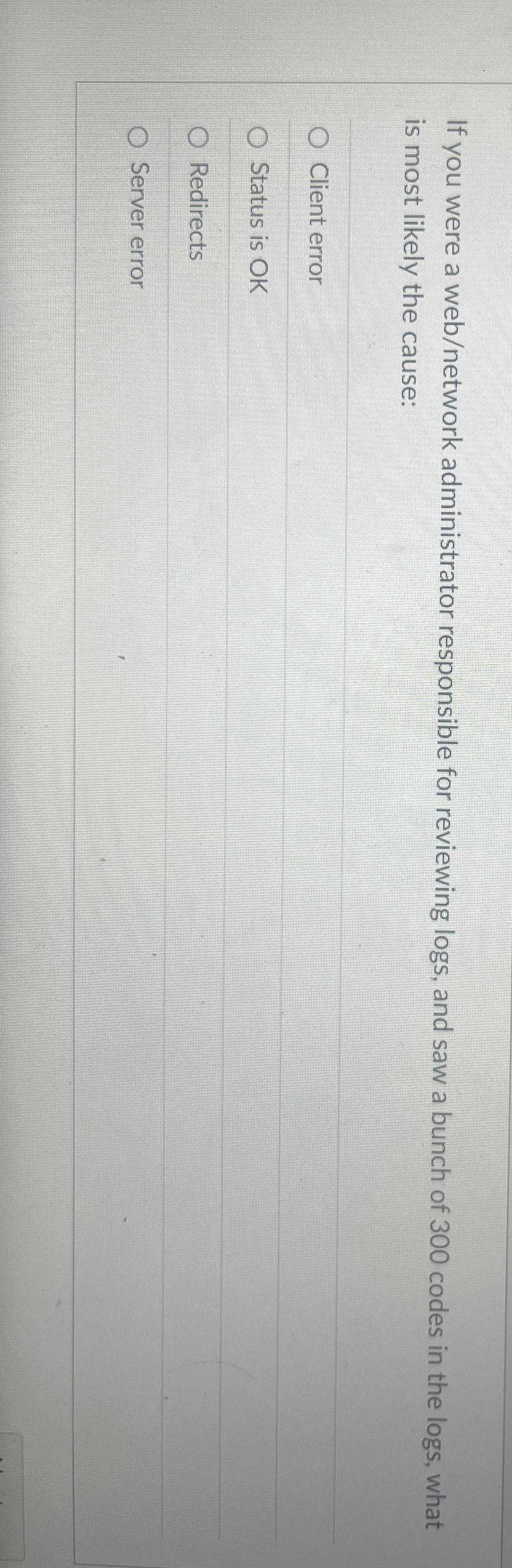 If you were a web / network administrator