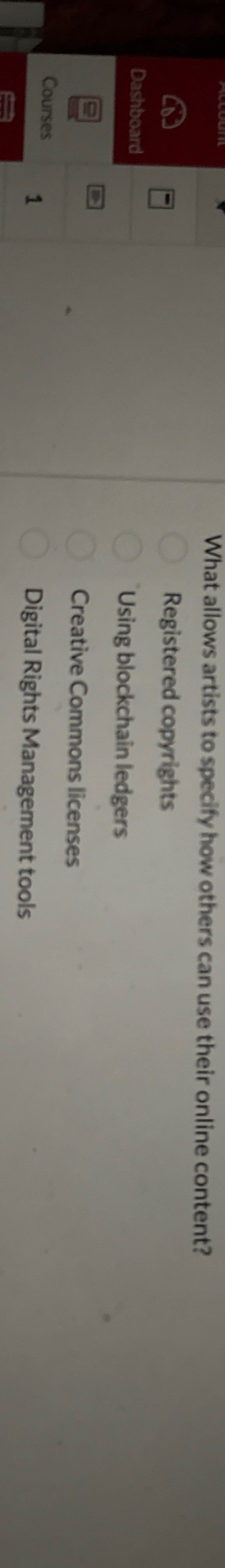 What allows artists to specify how others can use