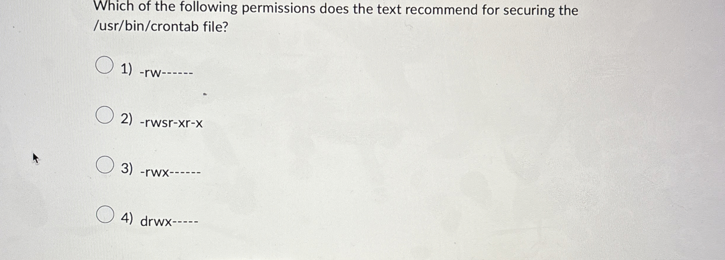 Which of the following permissions does the text