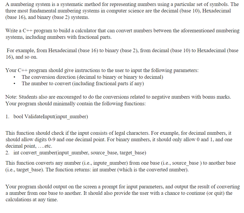 coding A numbering system is a systematic method