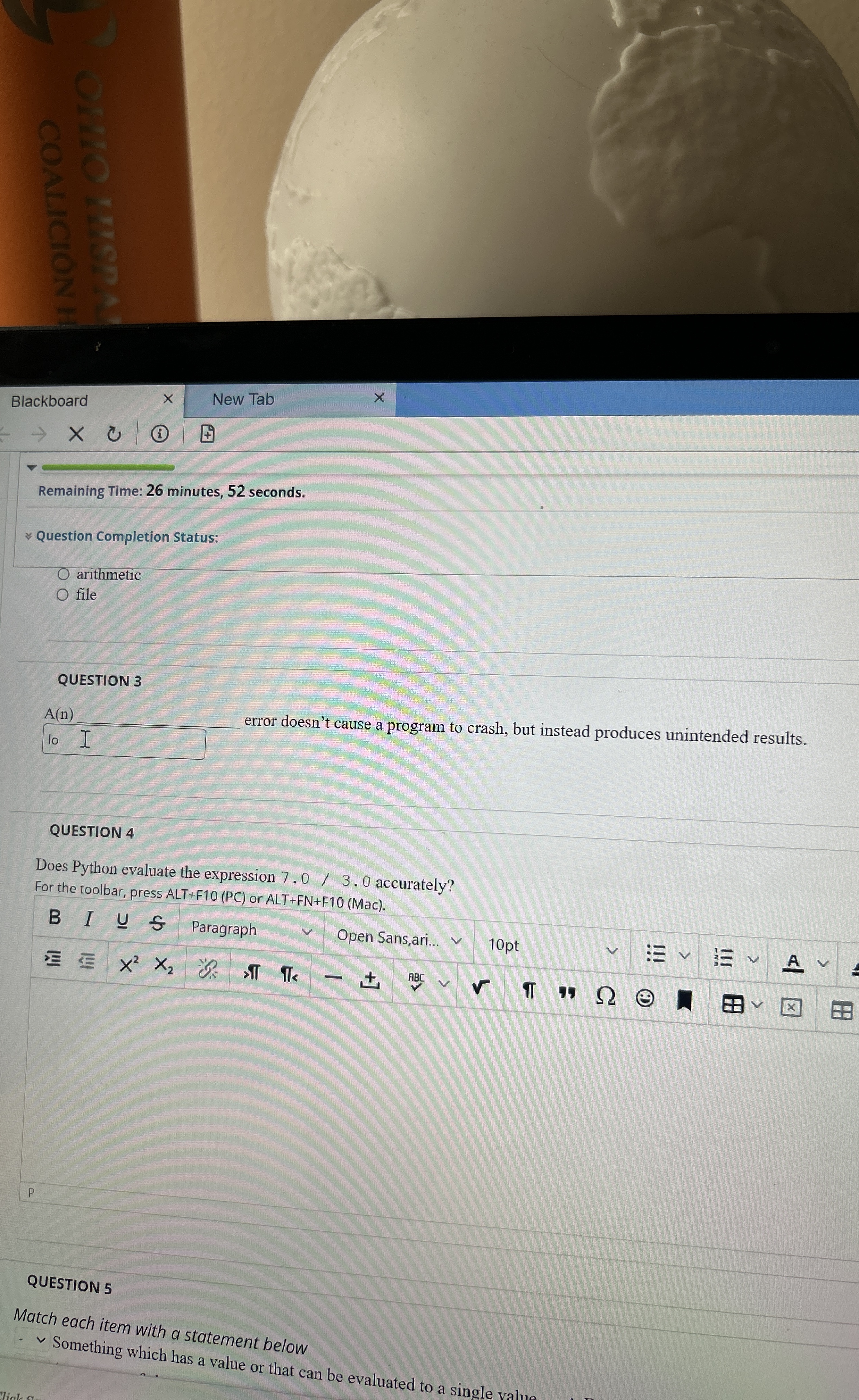 exactly one block of code of an if elif else
