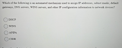 Which of the following is an automated mechanism