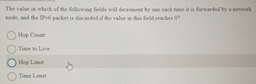 The value is which of the following fields will