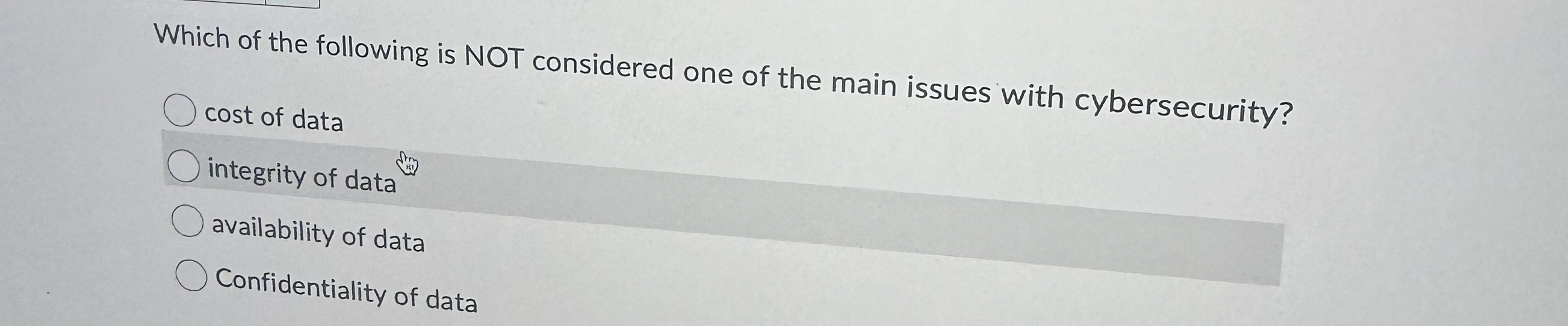 Which of the following is NOT considered one of