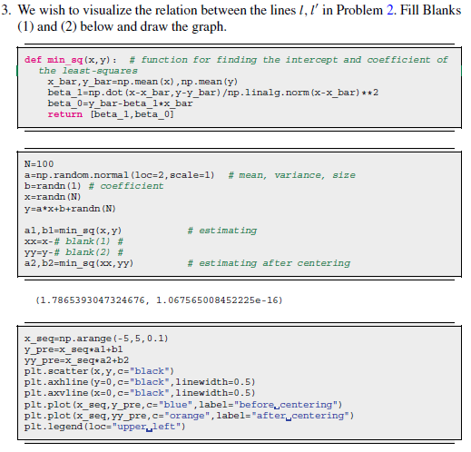 We wish to visualize the relation between the