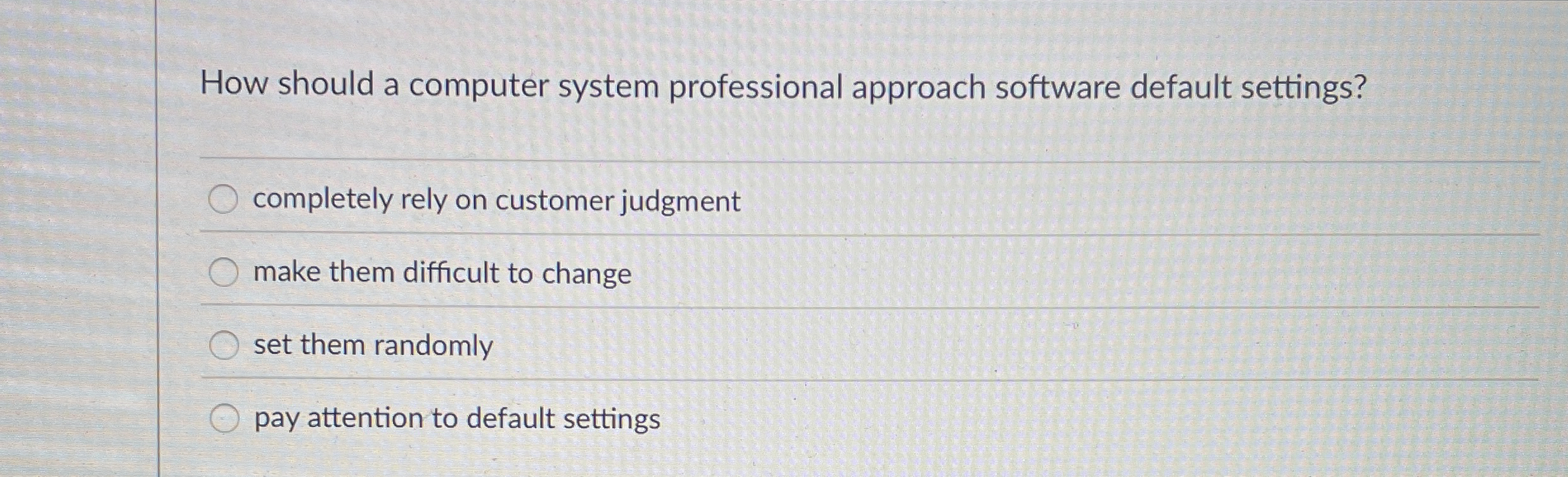 How should a computer system professional