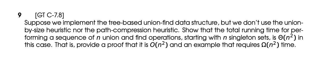 9 [ GT C - 7 . 8 ] Suppose we implement the tree