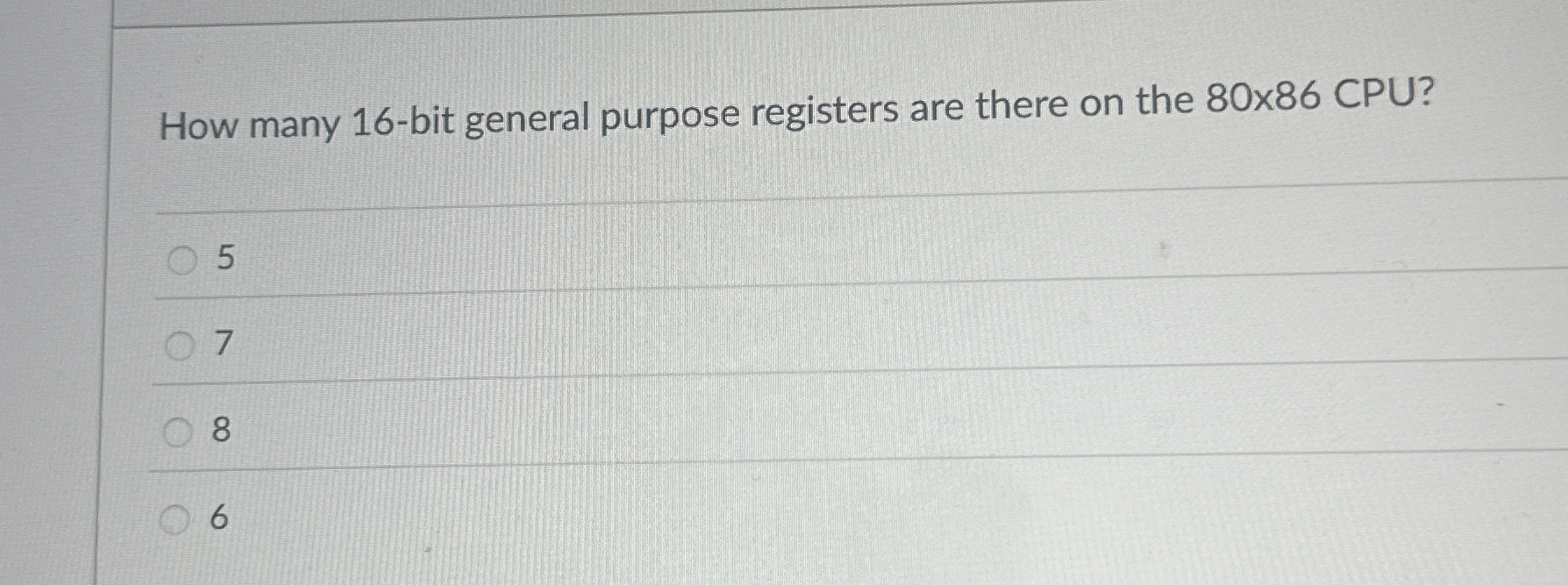 How many 1 6 - bit general purpose registers are