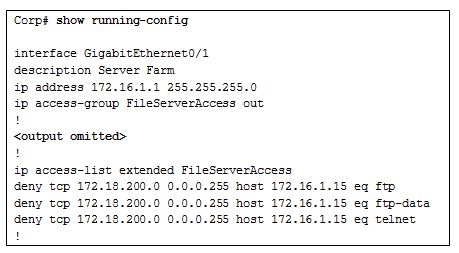 Corp# show running - config interface