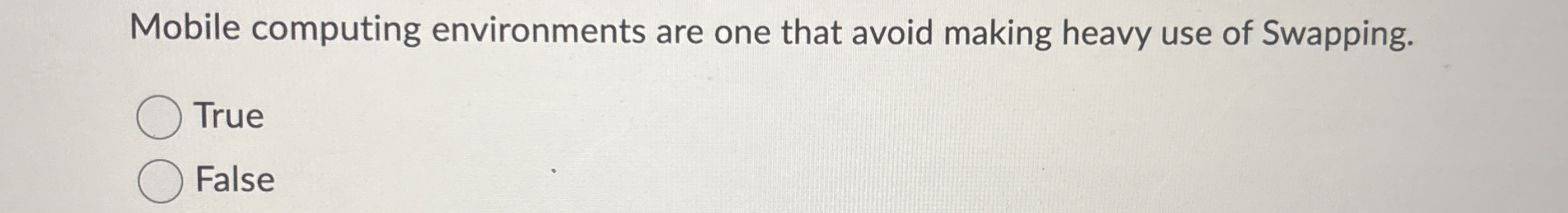 Mobile computing environments are one that avoid