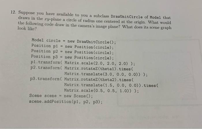 can you give me scene graph and image plane graph