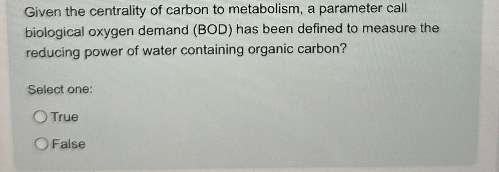 Given the centrality of carbon to metabolism, a