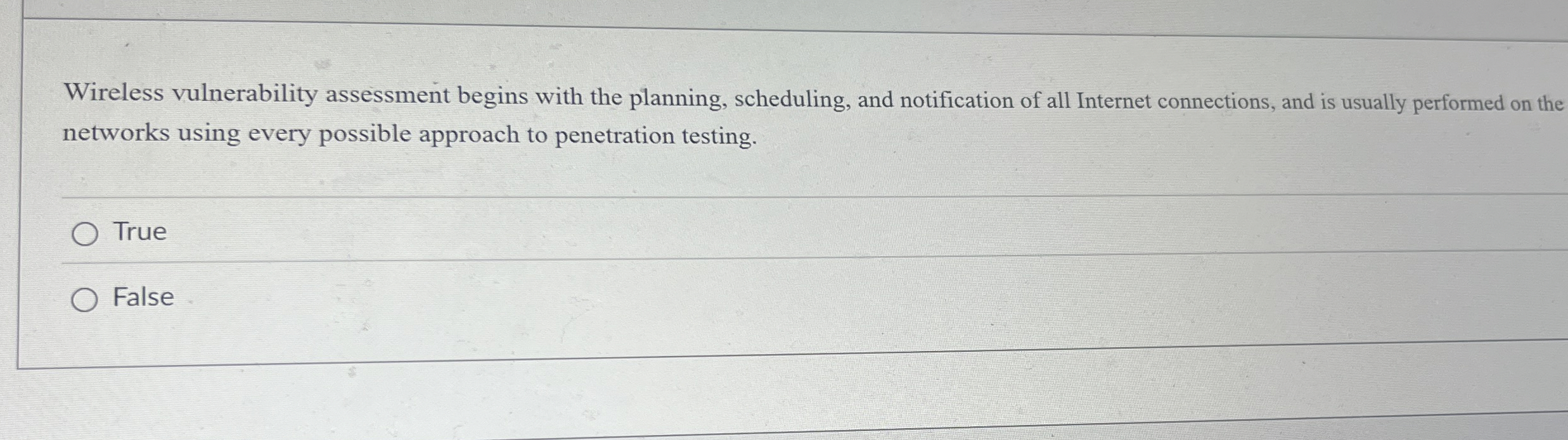 Wireless vulnerability assessment begins with the