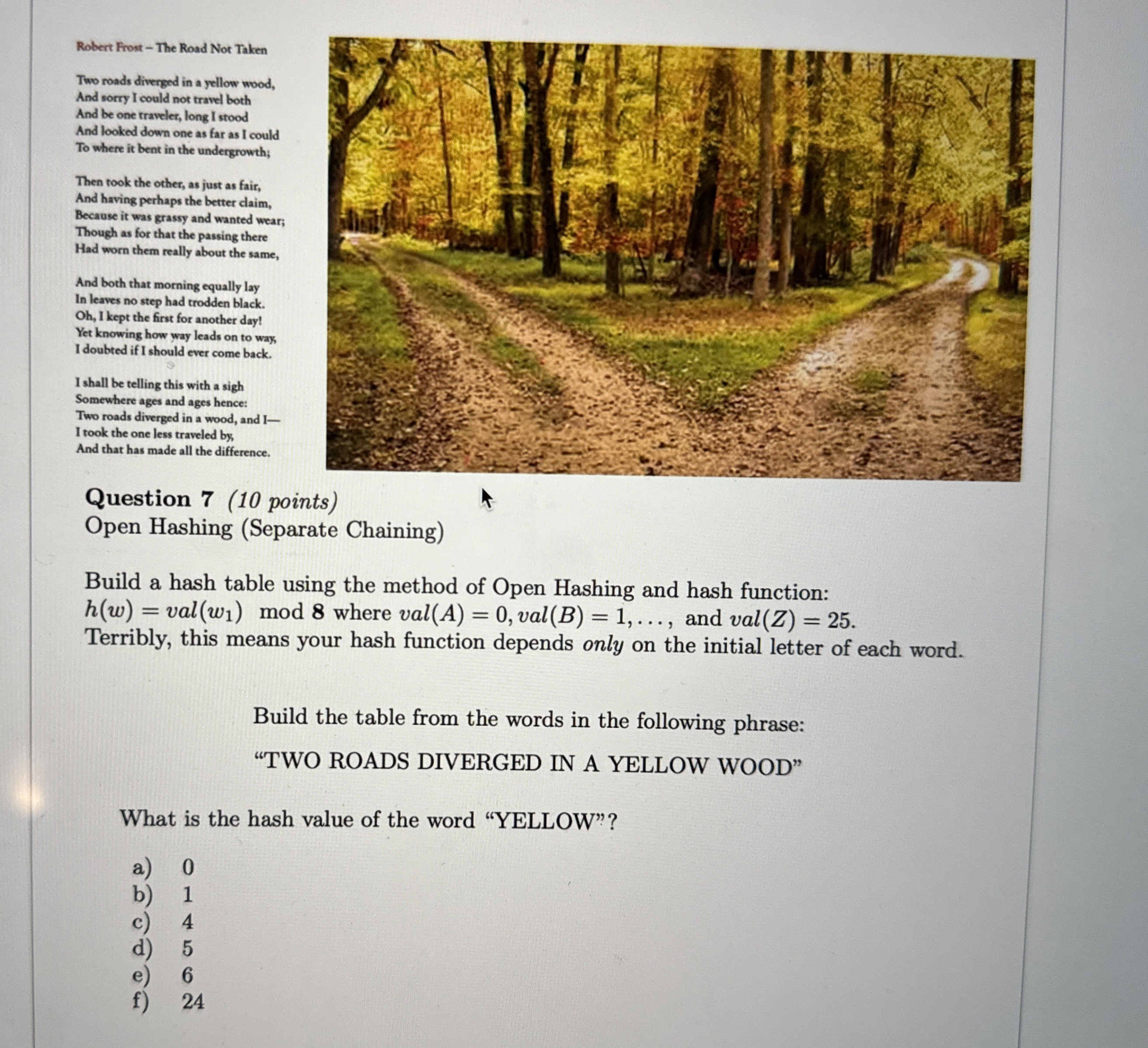 Robert Frost - The Road Not Taken Two roads