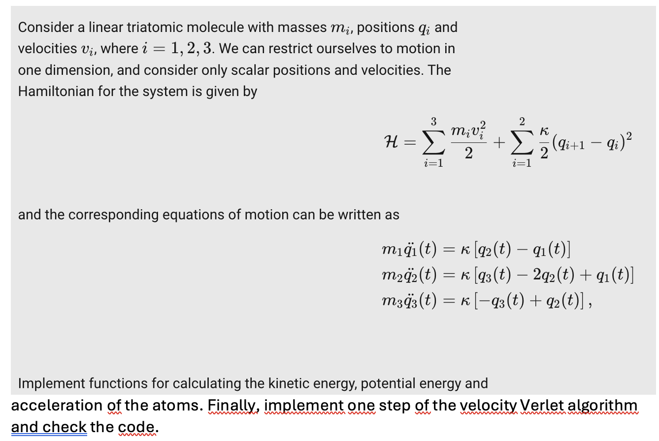 Regarding physics computations. provide a code