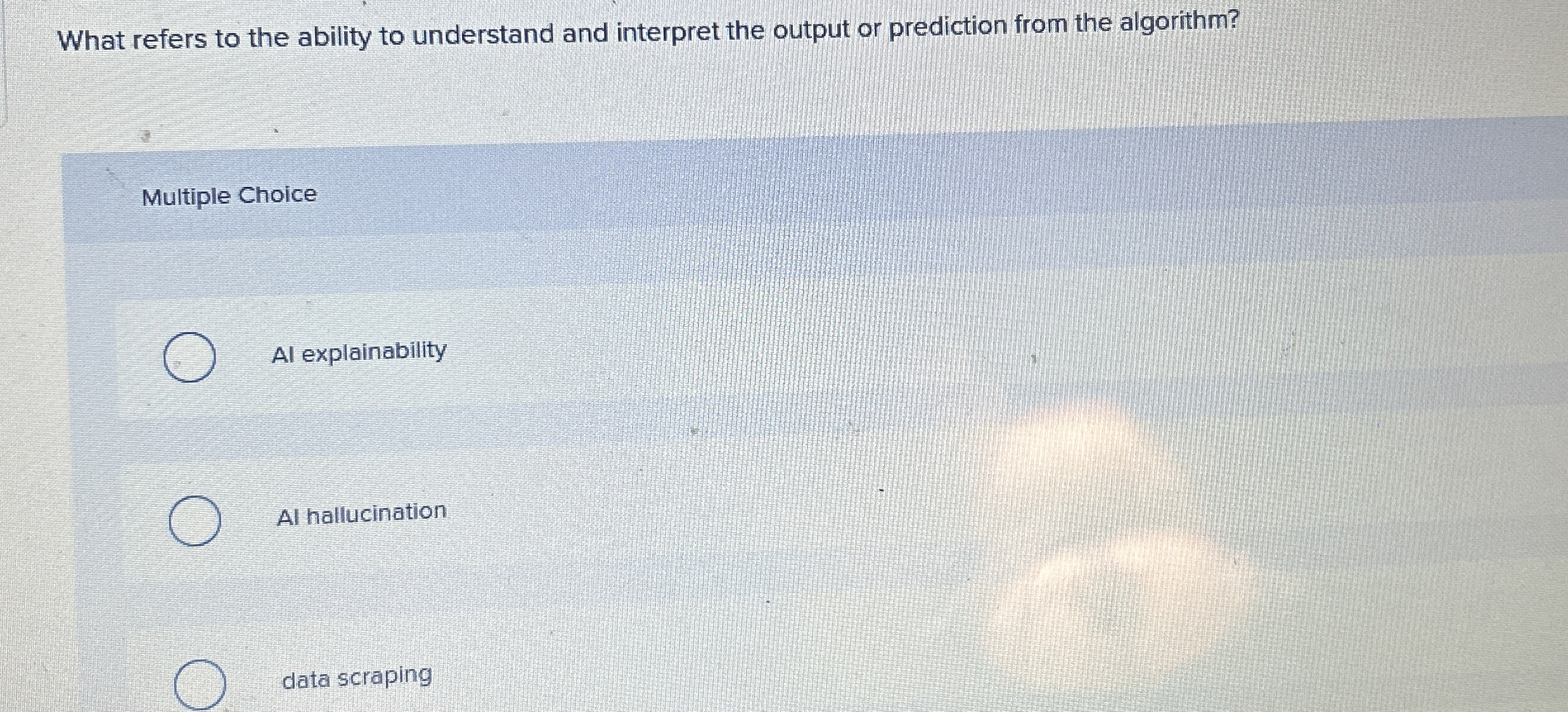 What refers to the ability to understand and