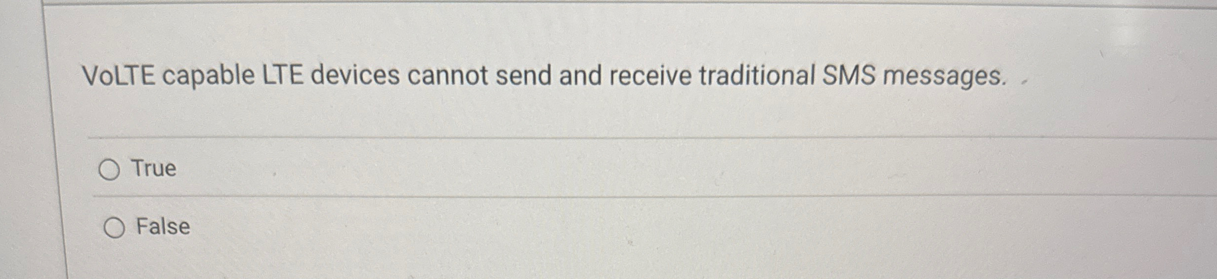 VoLTE capable LTE devices cannot send and receive