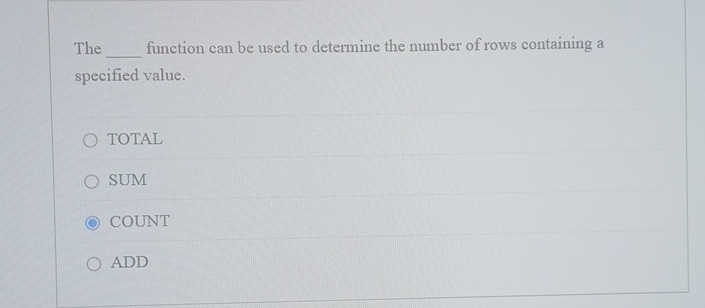 The function can be used to determine the number