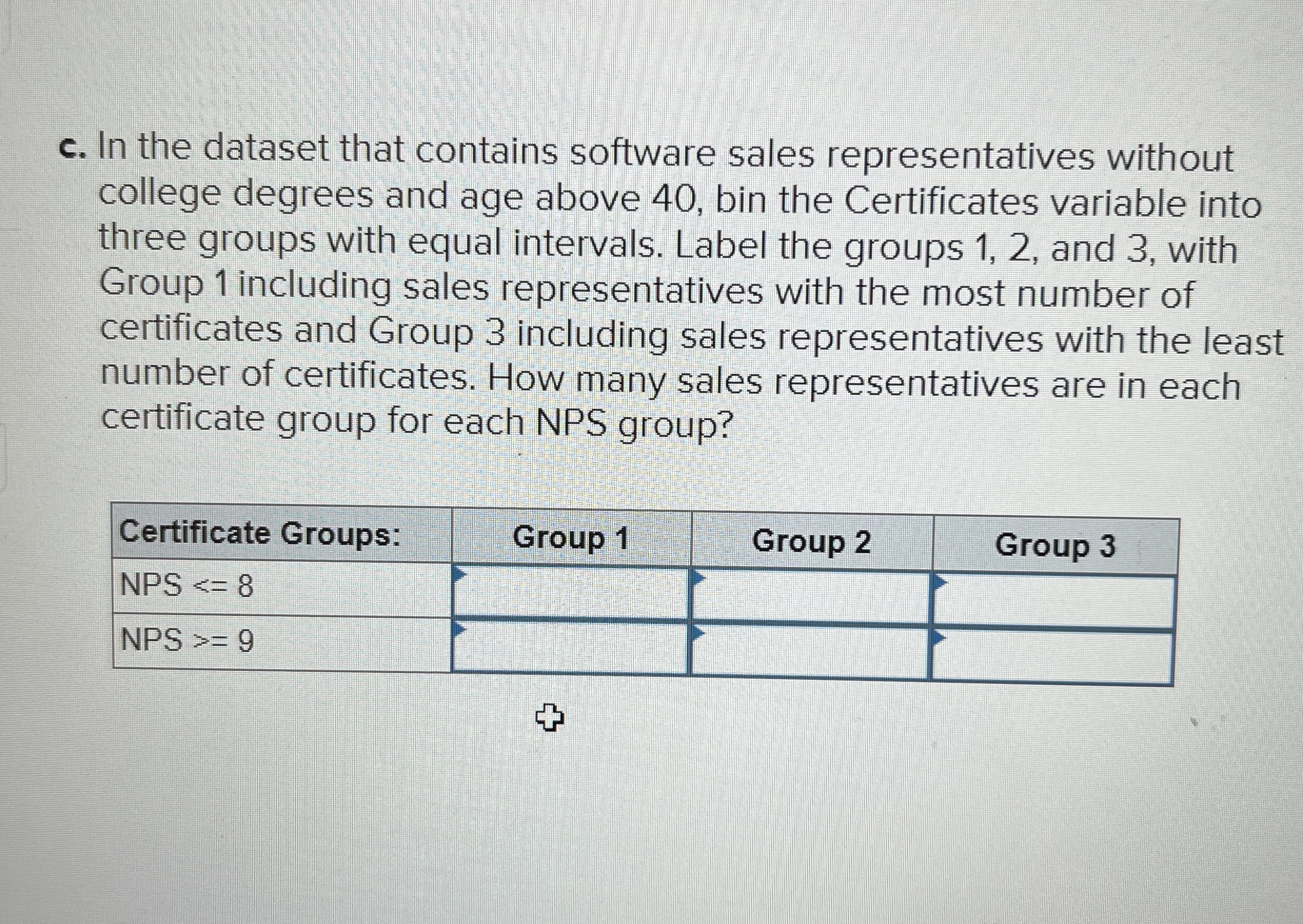 c . In the dataset that contains software sales