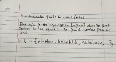 Nondeterministic Finite Accepters ( nfa ) Find