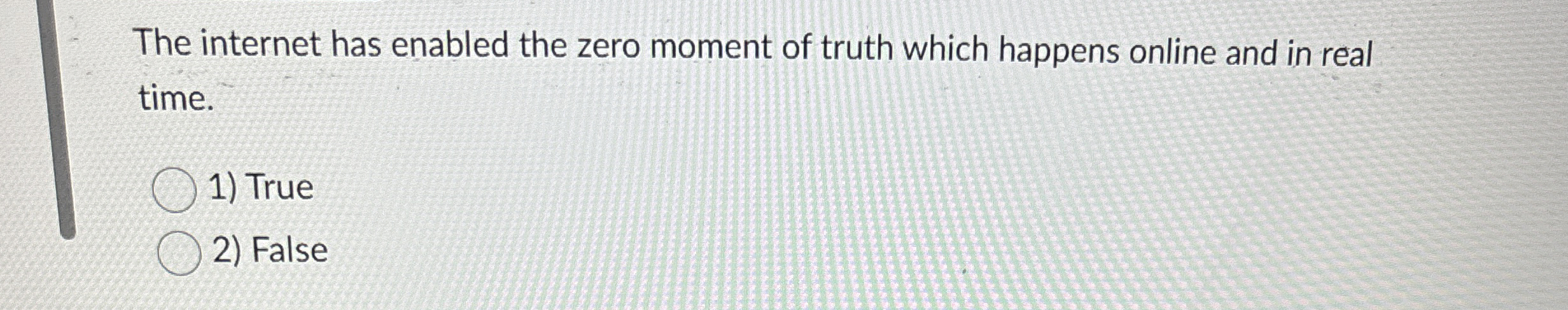 The internet has enabled the zero moment of truth