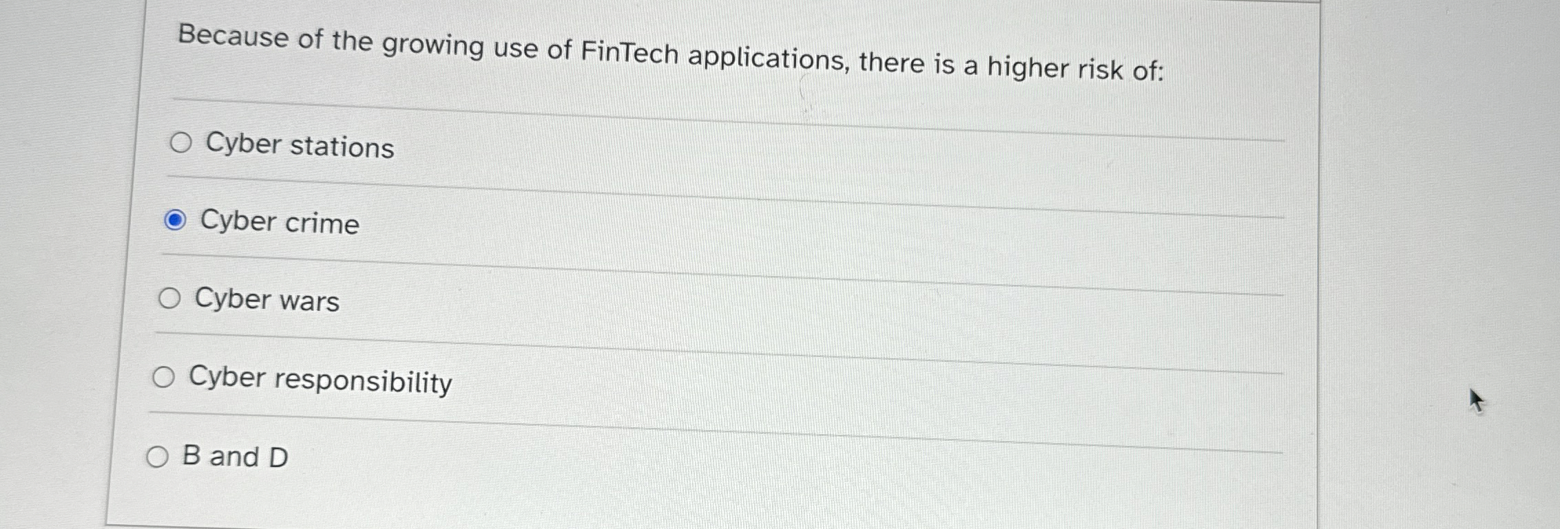 Because of the growing use of FinTech