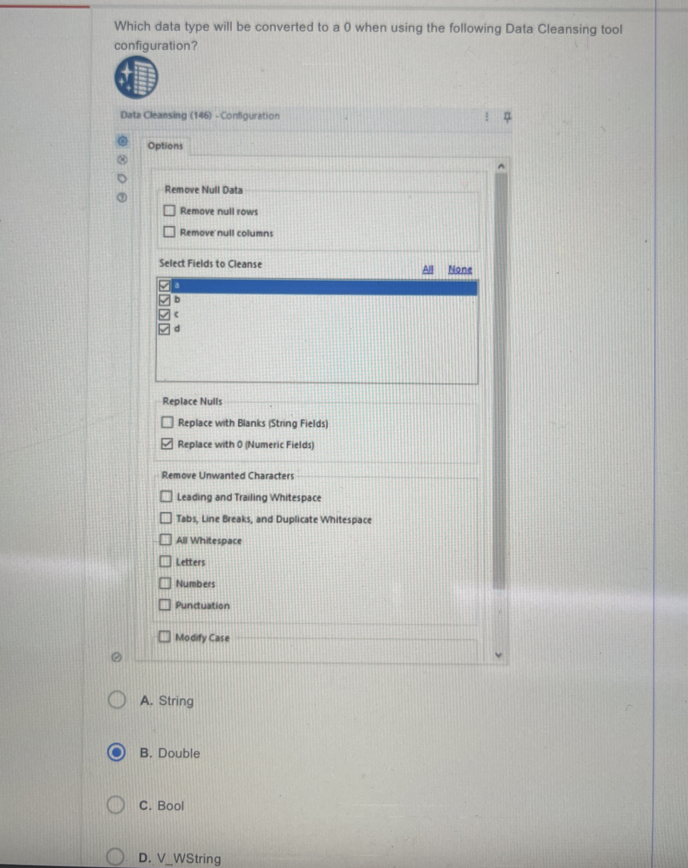 Which data type will be converted to a 0 when