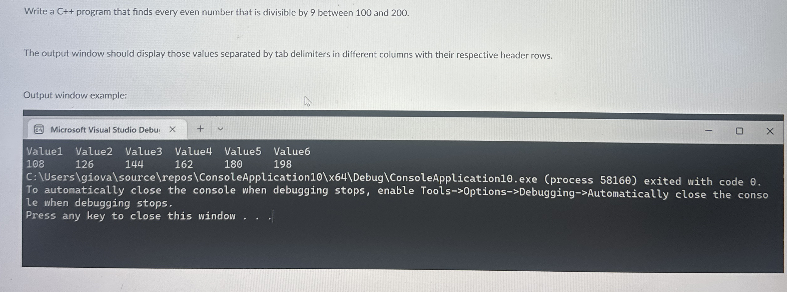 please use c + + and make sure it will run like