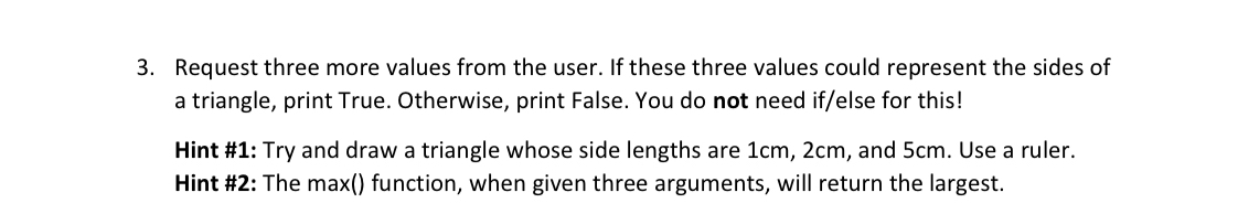 Write the Code in Python. Request three more