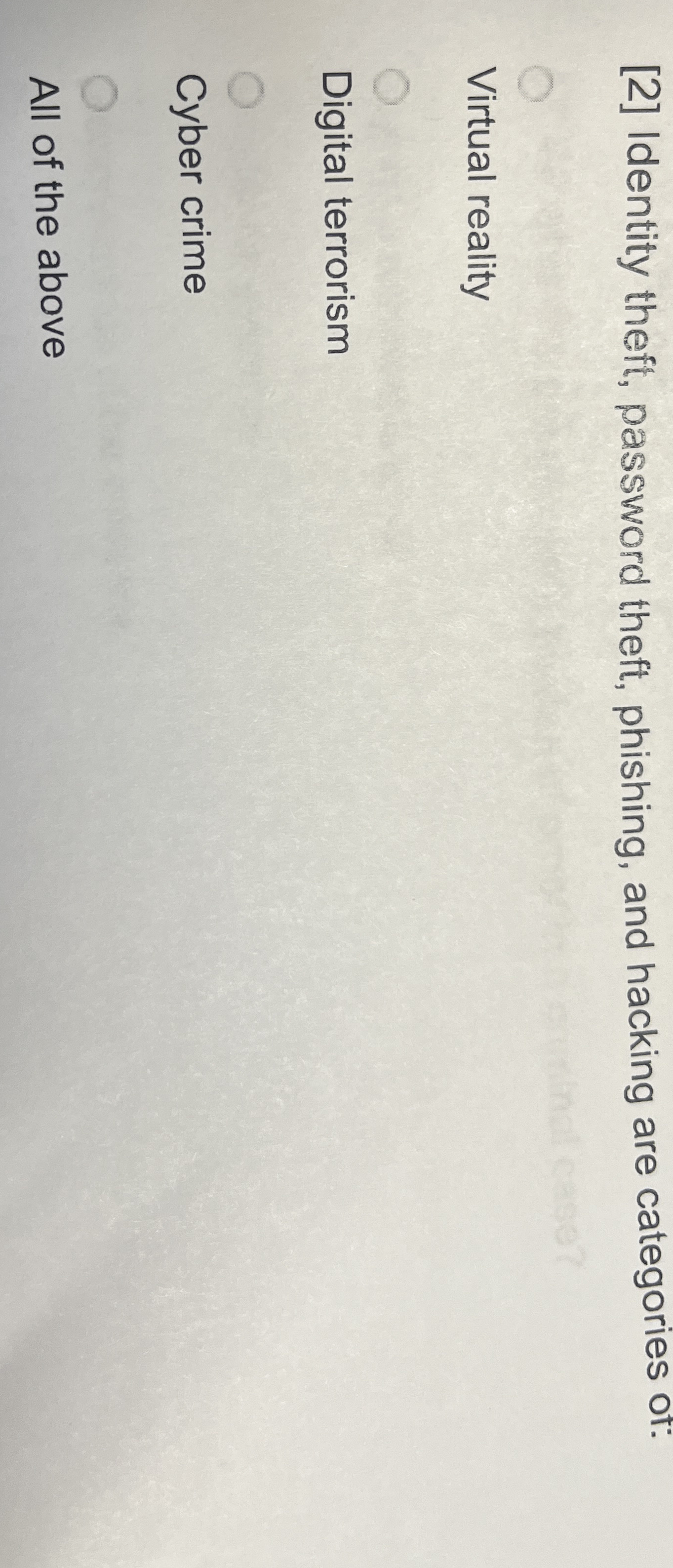 [ 2 ] Identity theft, password theft, phishing,