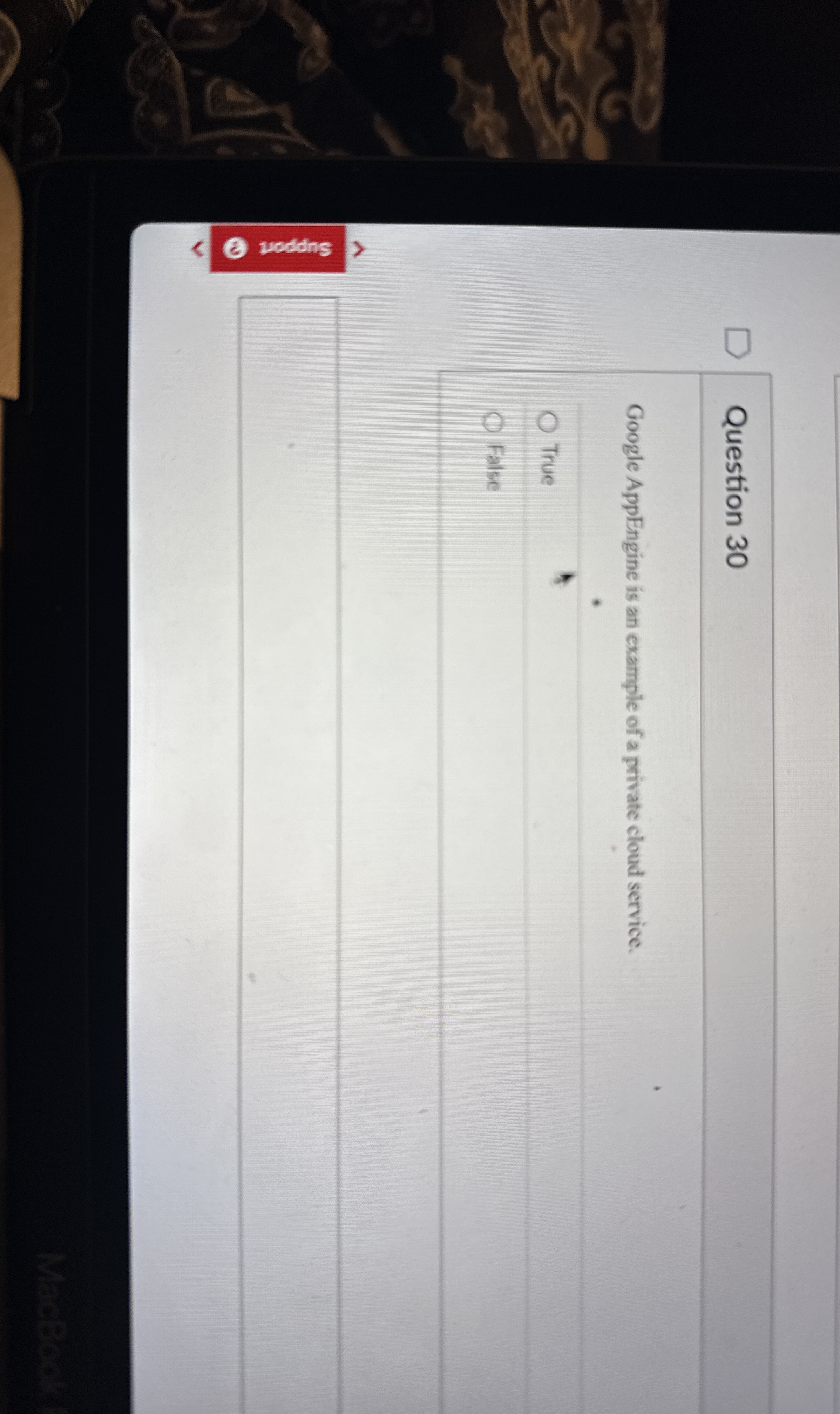 Question 3 0 Google AppEngine is an example of a