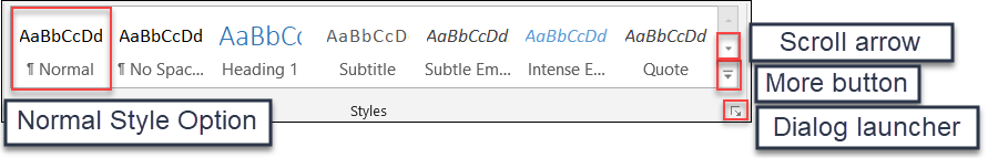 Where would you click to display the full Styles