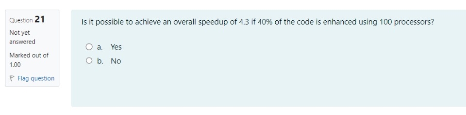 Is it possible to achieve an overall speedup of 4