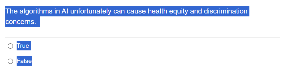 The algorithms in AI unfortunately can cause