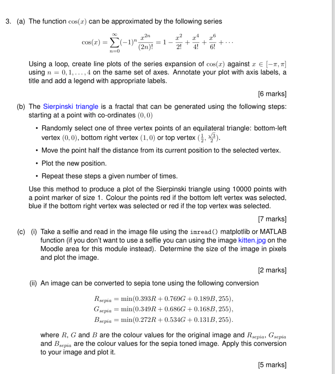 ( a ) The function c o s ( x ) can be