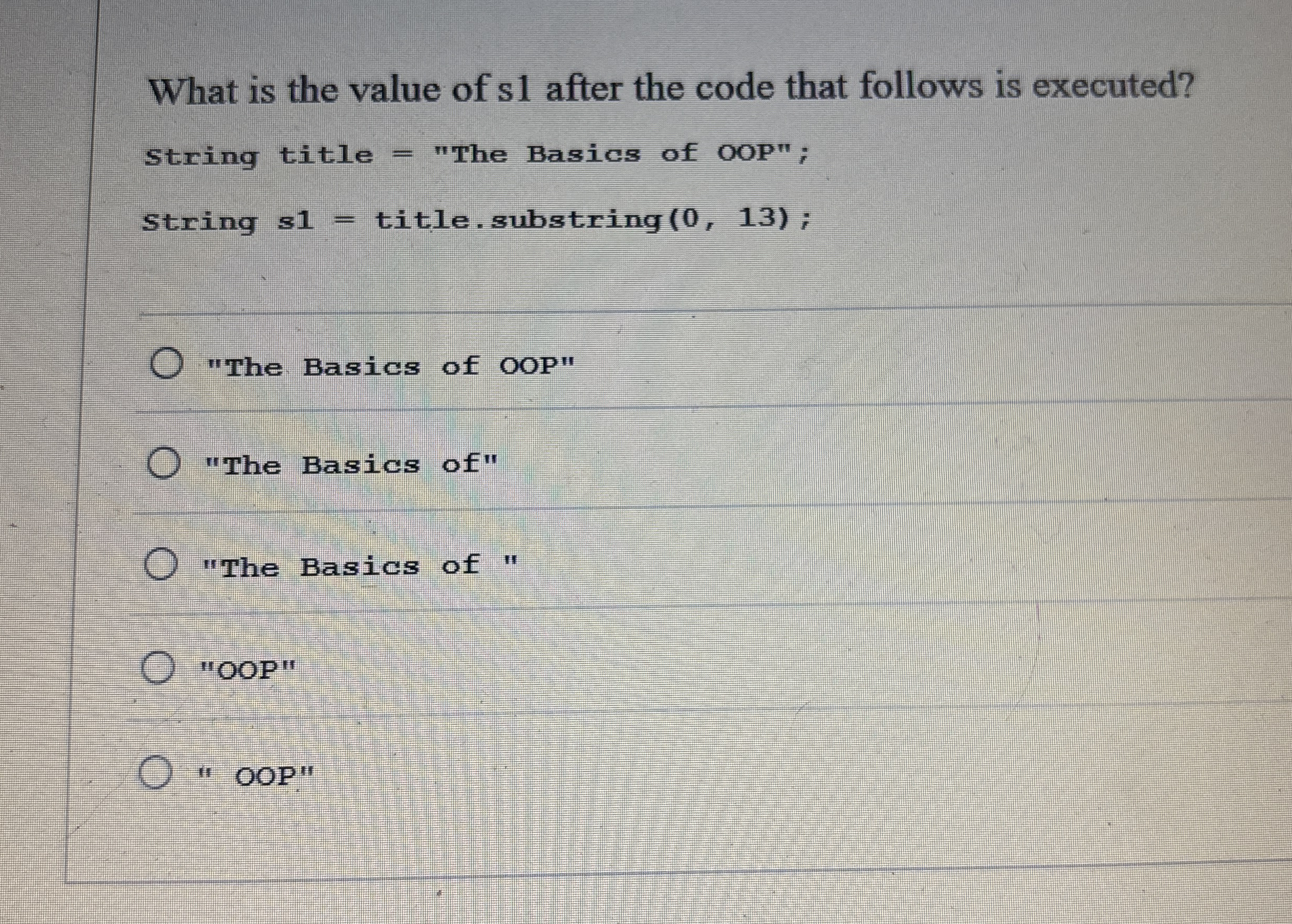 What is the value of s 1 after the code that