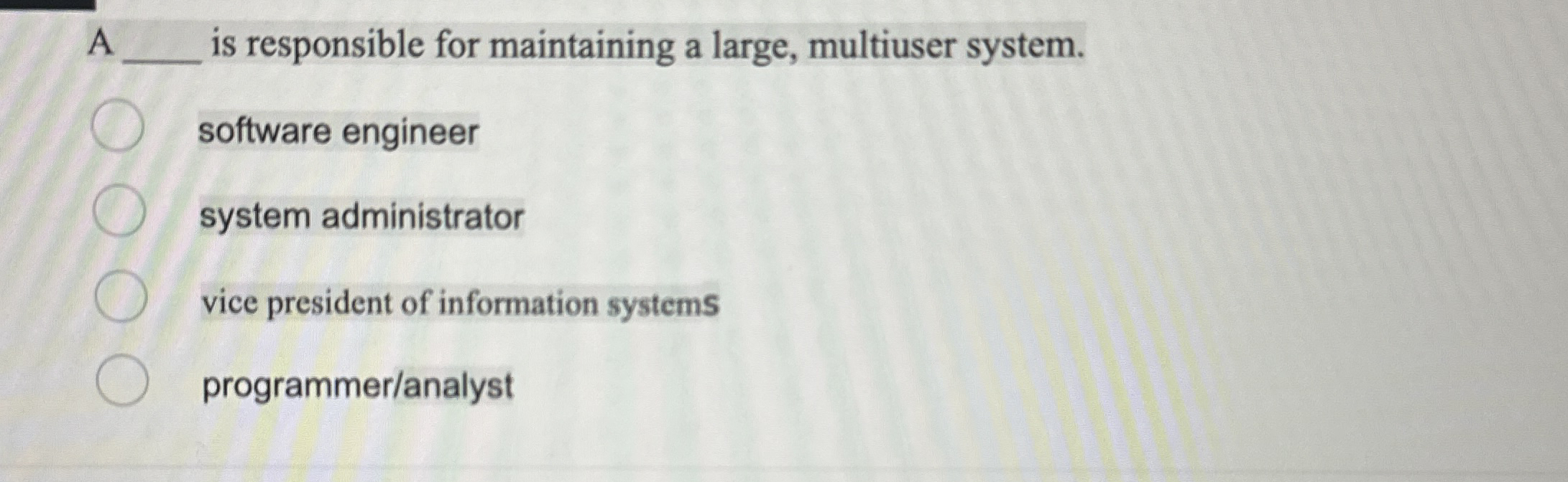 A q , is responsible for maintaining a large,