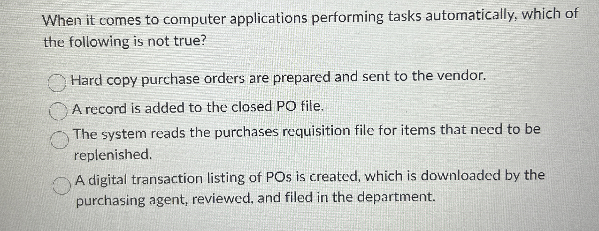 When it comes to computer applications performing