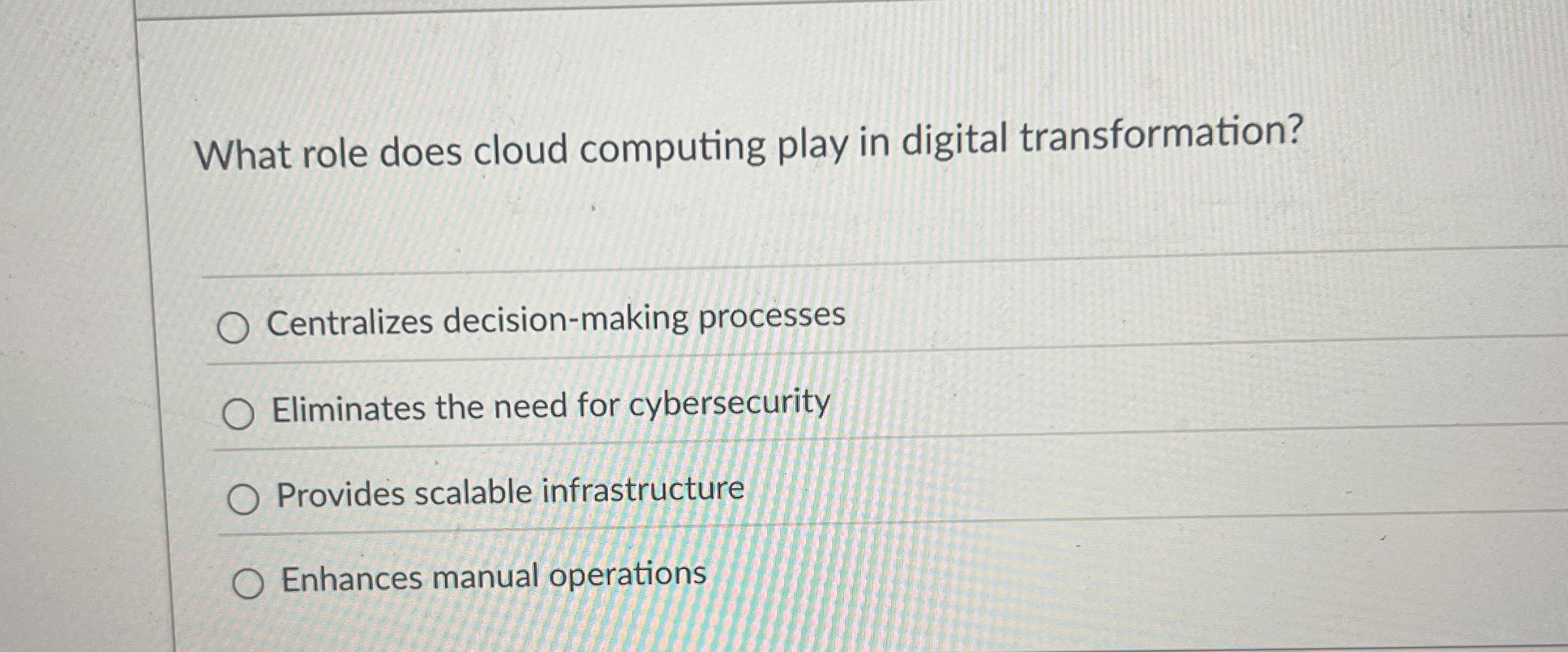 What role does cloud computing play in digital