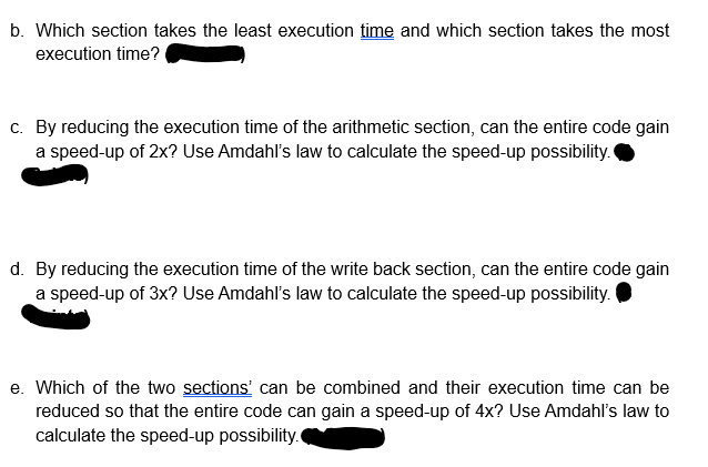 The table below shows the time spent in seconds